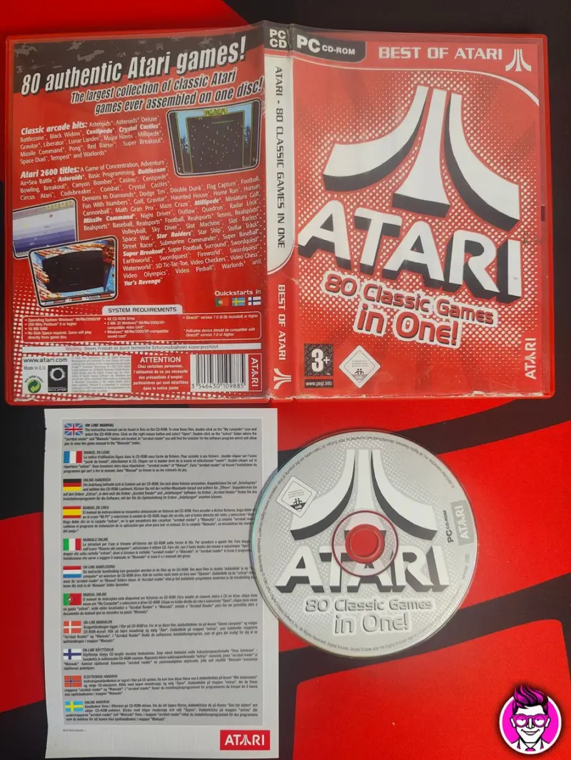 Atari 80 Classic Games in One! - Computer PC - Vista 1