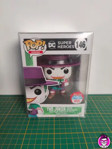 Reperto originale Super Heroes The Joker New York Comic con Limited Edition #146 - Funko Pop! Action Figure - Condizioni NUOVO / SIGILLATO CIB