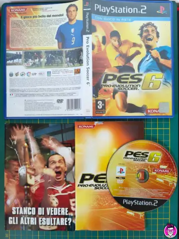Reperto originale Pro Evolution Soccer PES 6 - PlayStation 2 PS2 - PAL ITA - Condizioni USATO TESTATO 100% CIB