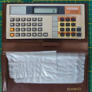 Casio CB-100 Checkbook 1980 - Vintage Electronic Calculator Calcolatrice
