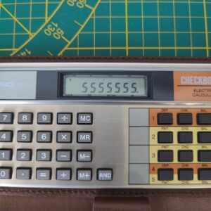 Miniatura 4 per Casio CB-100 Checkbook 1980 - Vintage Electronic Calculator Calcolatrice