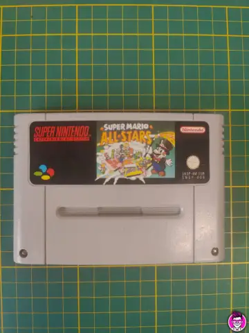 Reperto originale Super Mario All Stars - Super Nintendo SNES PAL EUR - Condizioni USATO TESTATO 100% CIB