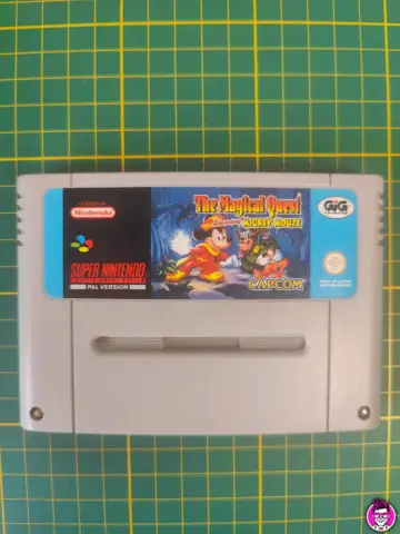 Reperto originale The Magical Quest Staring Mickey Mouse - Super Nintendo GiG SNES PAL - Condizioni USATO TESTATO 100% CIB