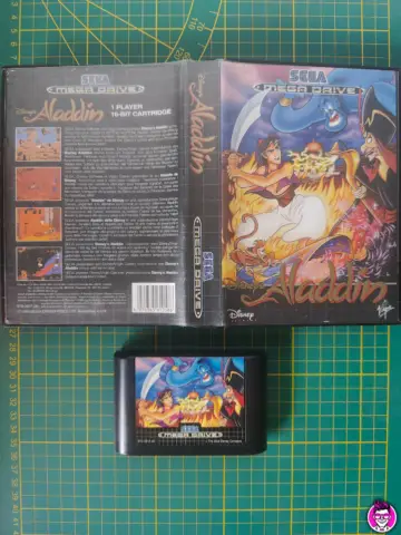 Reperto originale Aladdin Disney's - SEGA Megadrive Mega Drive PAL - Condizioni USATO TESTATO 100% CIB