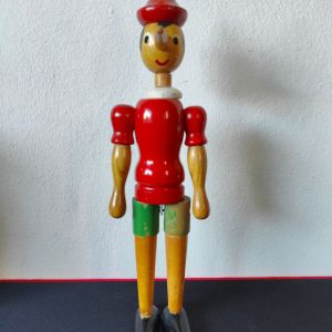 Pinocchio in Legno 32 cm Vintage