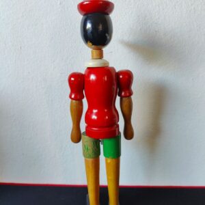 Miniatura 2 per Pinocchio in Legno 32 cm Vintage
