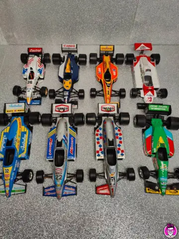 Reperto originale Lotto Auto Formula 1 Uno Burago 1/24 - 8pz Diecast - Condizioni USATO CIB