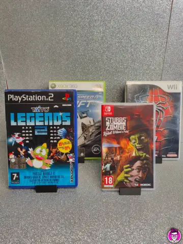 Reperto originale Espositore Universale Giochi PlayStation, Nintendo, Xbox, PC, DVD - Nerdpick Lab 4pz - Condizioni USATO TESTATO 100% CIB