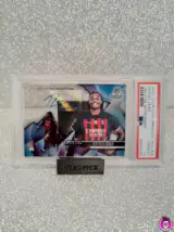 Miniatura 1 per Rafael Leao Autografata Autograph Certified PSA 10 Crystal Premium - Champions League 2022-23 Topps Chrome AC Milan Calcio UEFA