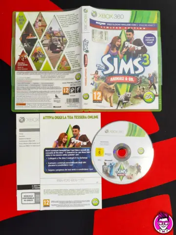 Reperto originale The Sims 3 Animal & Co - Xbox 360 - PAL ITA - Condizioni USATO TESTATO 100% CIB