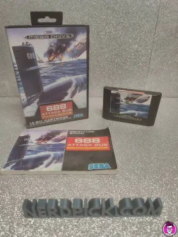 Reperto originale 688 Attack Sub - SEGA Megadrive Mega Drive - Condizioni USATO TESTATO 100% CIB