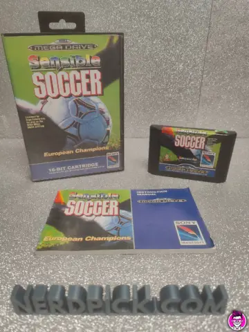 Reperto originale Sensible Soccer European Champions - SEGA Megadrive Mega Drive - Condizioni USATO TESTATO 100% CIB