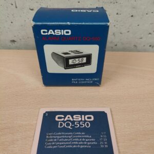 Miniatura 4 per Casio Orologio Alarm Quartz DQ-550 - Orologio Vintage da Comodino con Box