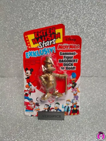 Reperto originale Dagobert Duck Gold Zio Paperone Oro - Entenhausen Stars - Disney - Action Figure - Condizioni NUOVO / SIGILLATO CIB