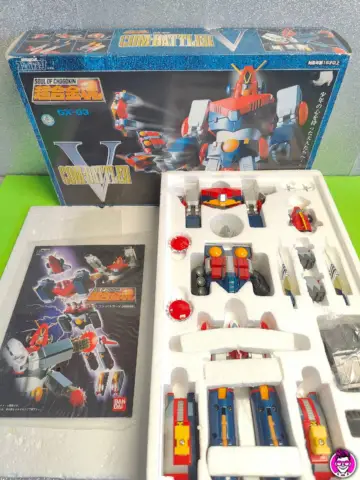 Reperto originale Soul of Chogokin GX-03 Combattler V - Bandai Diecast Action Figure Robot (2006) - Condizioni USATO CIB