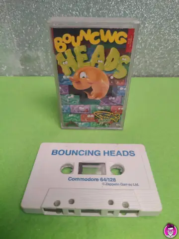 Reperto originale Bouncing Heads - Commodore 64 128 - C64 128 - Condizioni USATO CIB