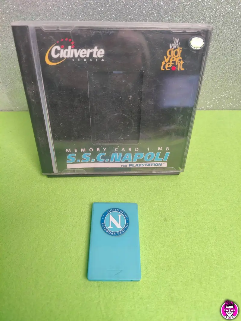 Memory Card 1 Mega MB CiDiverte - PlayStation 1 PS1 - SSC Napoli - Vista 1