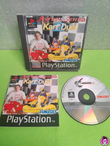Reperto originale Ayrton Senna Kart Duel 2 - PlayStation 1 PS1 - PAL - Condizioni USATO TESTATO 100% CIB