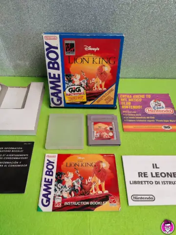 Reperto originale Disney The Lion King - Nintendo Game Boy Classic ITA Completo - Condizioni USATO TESTATO 100% CIB
