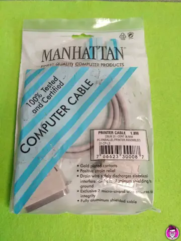 Reperto originale Manhattan Computer Cable Printer - Cavo Stampante - Condizioni USATO CIB
