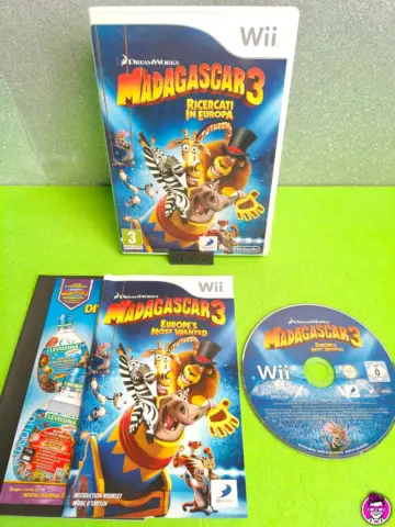 Reperto originale Madagascar 3 Ricercati in Europa - Nintendo Wii - PAL ITA - Condizioni USATO TESTATO 100% CIB