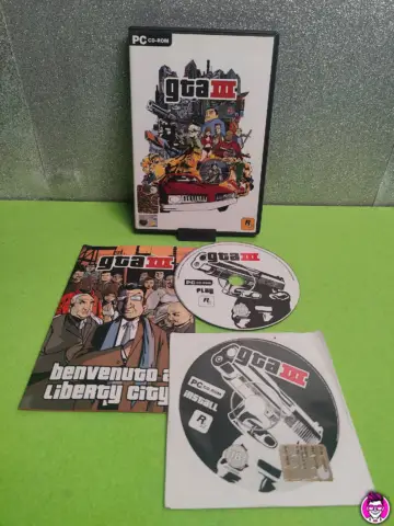Reperto originale GTA 3 Grand Theft Auto III - CD PC Rockstar Games - Completo - Condizioni USATO CIB