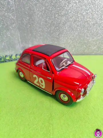 Reperto originale Solido 1/18 Fiat 500 Rally Monte Carlo 1965 - Vintage Model Car Auto Modellino #2 (1965) - Condizioni USATO CIB