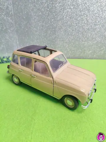 Reperto originale Solido Renault 4L 1/18 1964 - Vintage Model Car Auto Modellino (1964) - Condizioni USATO CIB