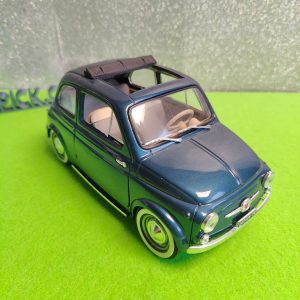 Solido Fiat 500 Blu 1/18 targa stradale – Vintage Model Car Auto Modellino