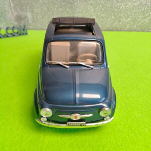 Miniatura 8 per Solido Fiat 500 Blu 1/18 Targa Stradale - Vintage Model Car Auto Modellino