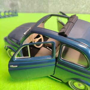 Miniatura 6 per Solido Fiat 500 Blu 1/18 Targa Stradale - Vintage Model Car Auto Modellino