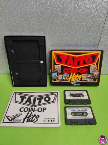Reperto originale Taito Coin-Op Hits - Commodore 64 - cm 64 - Condizioni USATO CIB