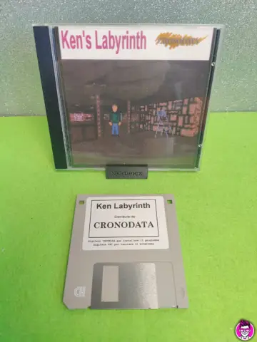 Reperto originale Ken's Labyrinth - Cronodata - Floppy Disk PC - Condizioni USATO CIB