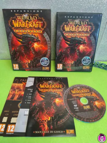 Reperto originale World of Warcraft Cataclysm - PC - CD - Condizioni USATO CIB
