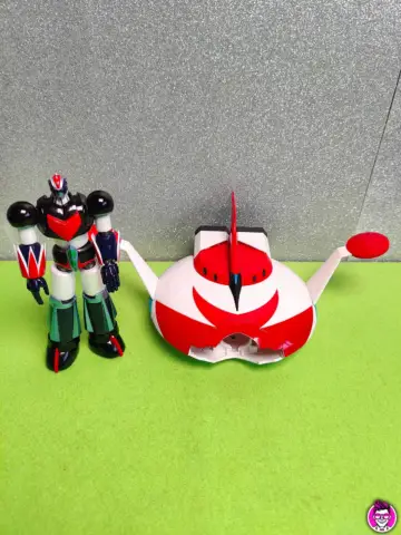 Reperto originale Bandai - Super Robot Chogokin - UFO Robo Grendizer & Spazer Action Figure - Condizioni USATO CIB