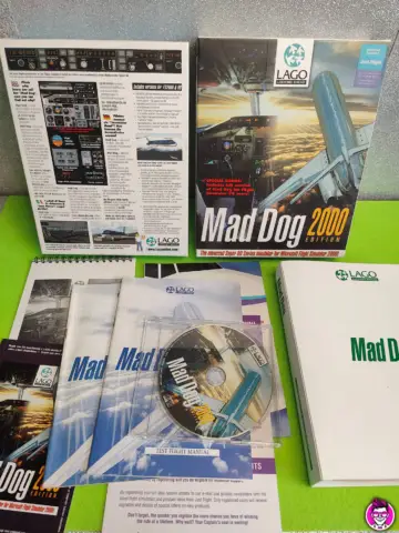 Reperto originale Mad Dog 2000 Flight Simulator - PC BigBox - CD (2000) - Condizioni USATO CIB