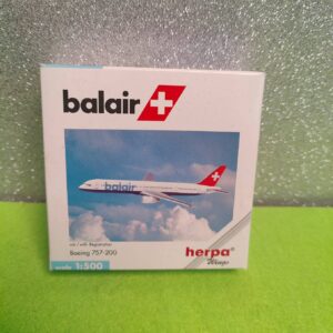Miniatura 3 per Herpa Wings 1:500 Balair Boeing 757-200 - Model Plane Aereo Modellino