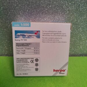 Miniatura 2 per Herpa Wings 1:500 Balair Boeing 757-200 - Model Plane Aereo Modellino