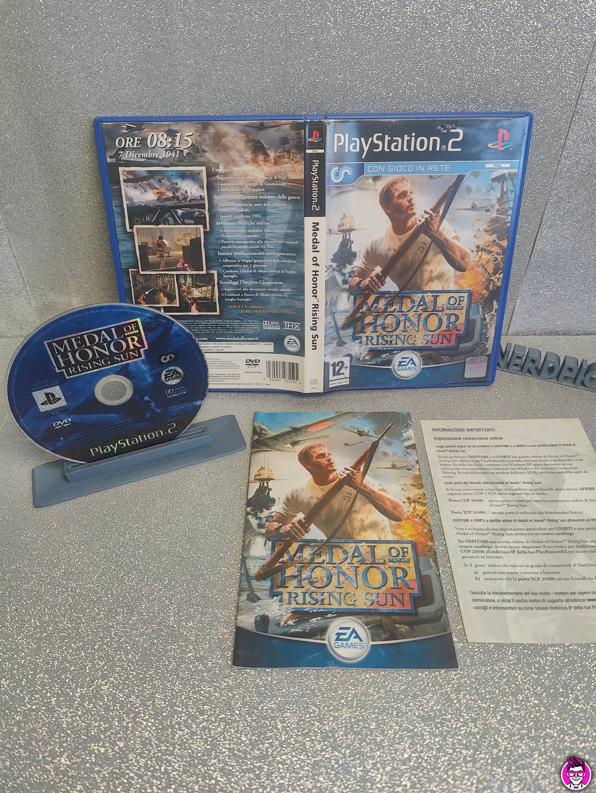 Medal of Honor Rising Sun - PlayStation 2 PS2 - PAL ITA - Vista 4K