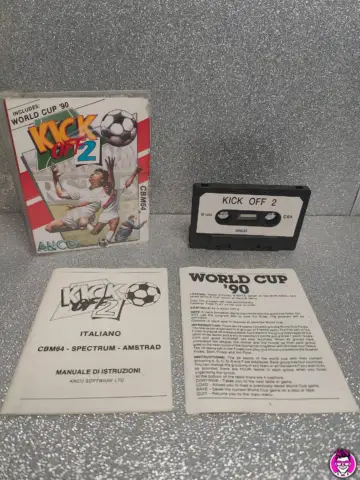 Reperto originale Kick Off 2 - Commodore 64 128 - C64 128 - Condizioni USATO CIB