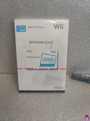 Reperto originale Wii Points Card 2000 Sigillato - Nintendo Wii - PAL (2000) - Condizioni NUOVO / SIGILLATO CIB